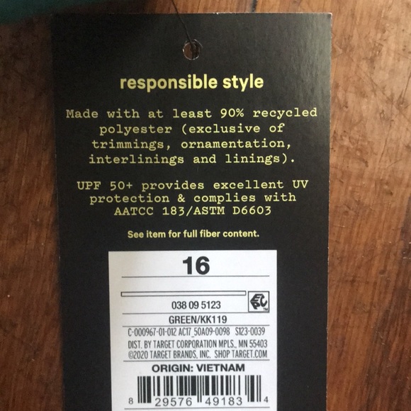 Art Class Green Tie-Die Swim Trunks - Picture 4 of 5